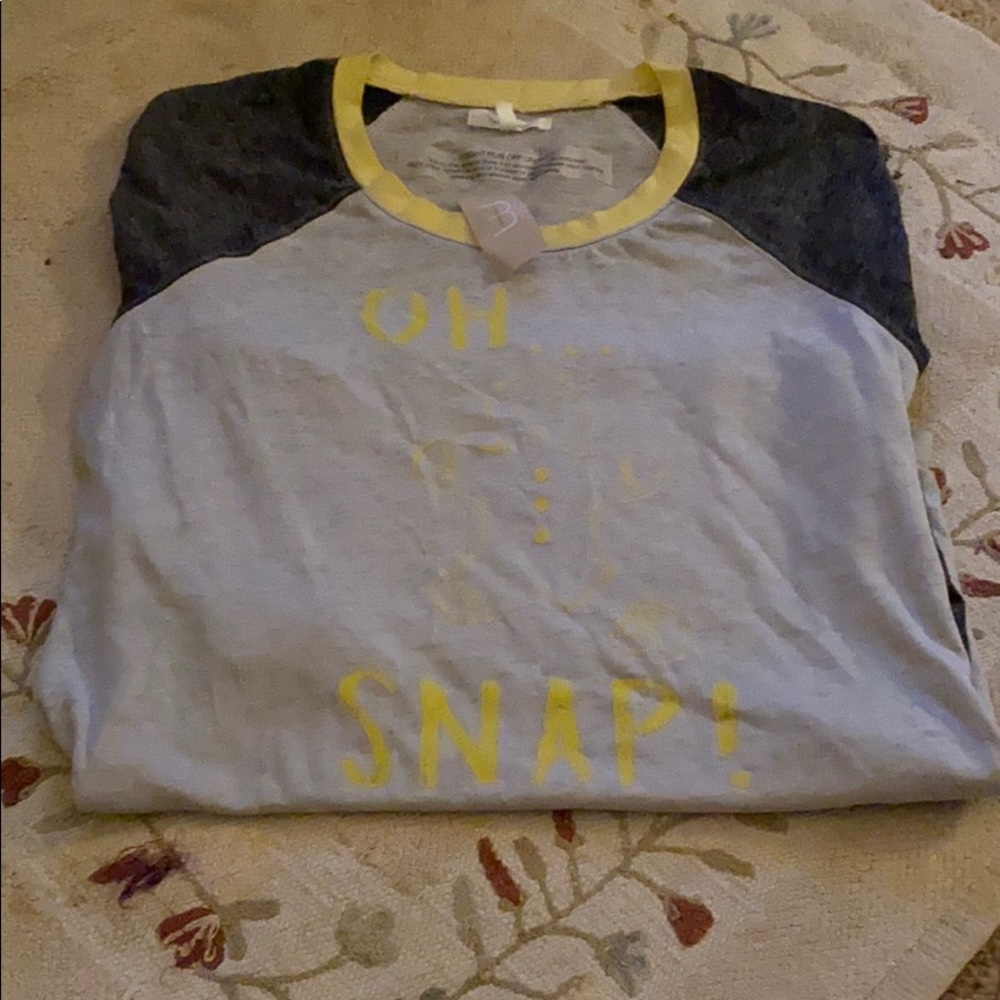 Oh Snap! Gingerbread man baseball tee